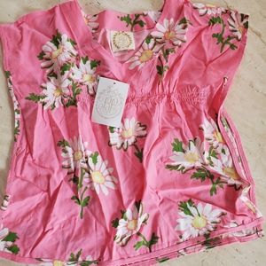 The Beaufort Bonnet company pink swim coverup